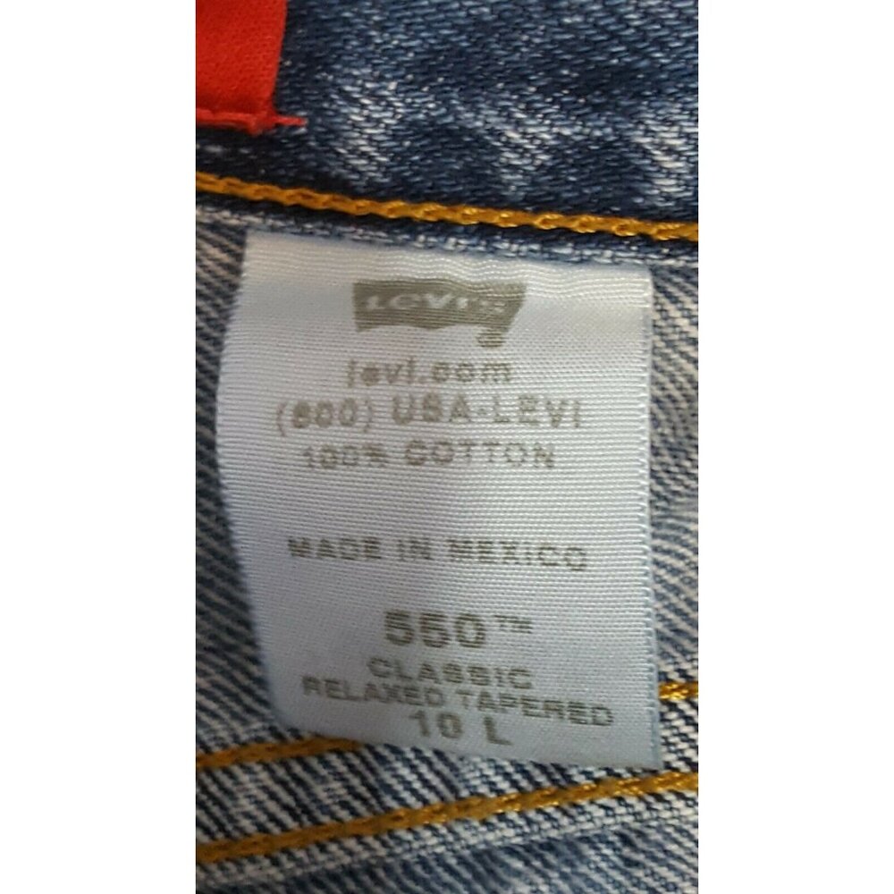 Vintage Levi's 550 Jeans Size 10 30/31 High Waist Tapered Leg Medium Wash Mom - Picture 11 of 11